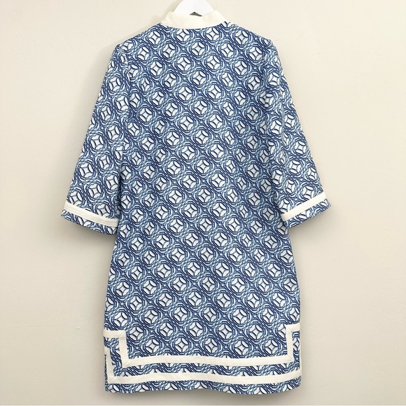 Preston & York Loretta Linen Blend 3/4 Sleeve Dress - Picture 8 of 10